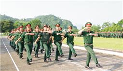 Bộ CHQS tỉnh Bắc Kạn Hội thao điều lệnh đội ngũ năm 2024
